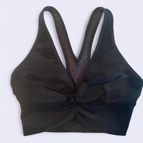 ALO Yoga Wild Things Black Camo Racerback Sports Bra. NWOT. Size XS - Picture 1 of 4